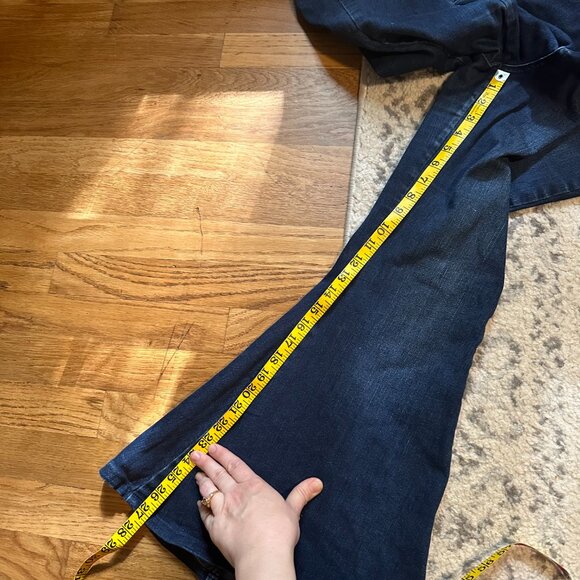 FREE PEOPLE We The Free CRVY Ma Cherie Bell Bottom Jean | 28 | super flare denim - Picture 10 of 12